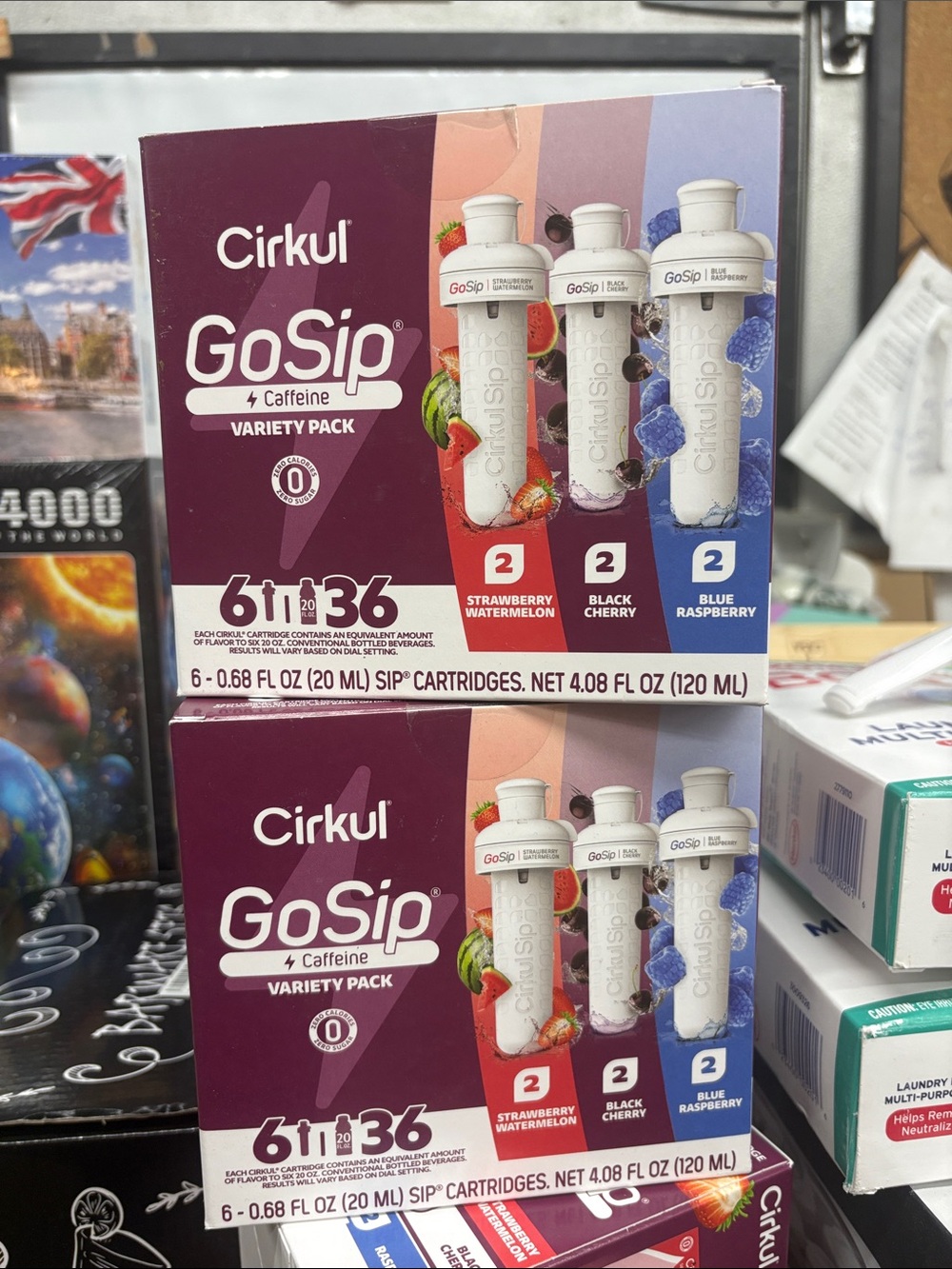 Cirkul GoSip Variety Pack - Strawberry Watermelon, Black Cherry, Blue Raspberry